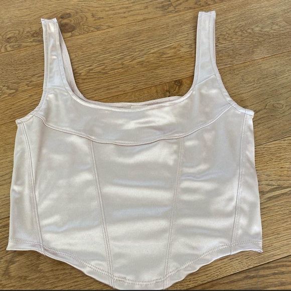 Urban Outfitters Satin Seamed Corset Top - Picture 4 of 11